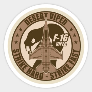 F-16 Viper Desert Viper Sticker